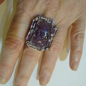 Italian designer silver ring